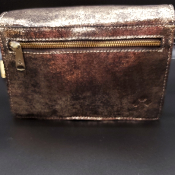 🎁🔥Patricia Nash Metallic Exotic Lizard Lanza - Picture 9 of 14